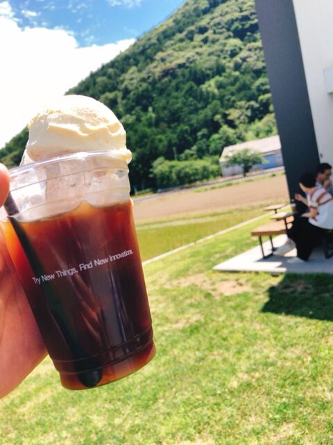 大嶺酒造カフェのコーヒーフロート