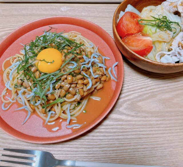 しらす納豆パスタ